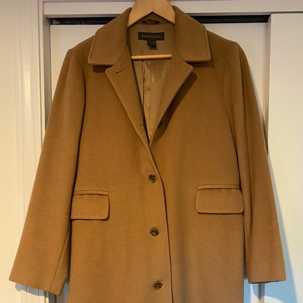 Banana Republic Italian Camel Coat